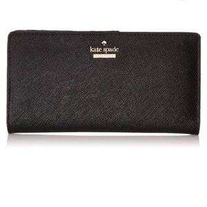 Kate Spade Stacy Laurel Way Black Wallet